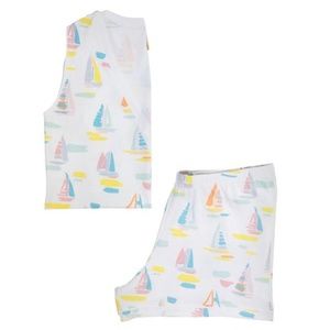 Ladie's Sandyport Sailboat Beauty Sleep Snooze Set size Large